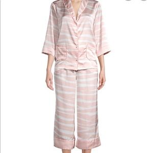 NWT Kate Spade satin pink PJ